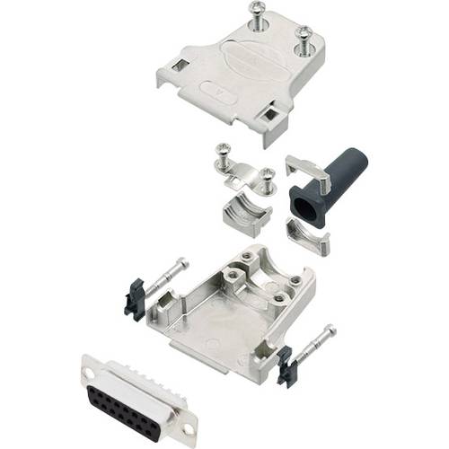 encitech DTZF15-DMS-K 6355-0045-12 D-SUB Buchsenleisten-Set 180 ° Polzahl: 15 Lötkelch 1 Set