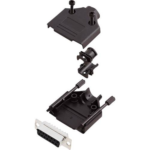 encitech DTPK-P-15-DBS-K 6355-0032-12 D-SUB Buchsenleisten-Set 180 ° Polzahl: 15 Lötkelch 1 Set