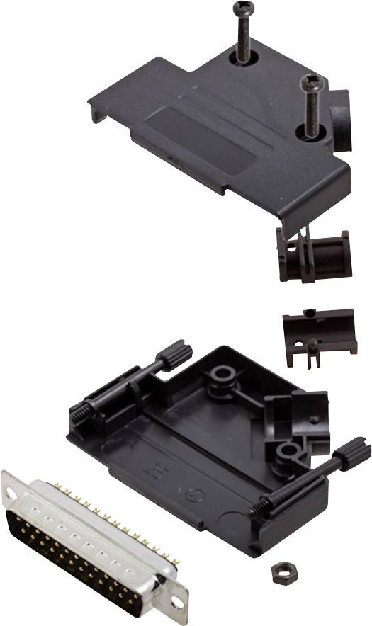 encitech D45PK-P-25-DBP-K 6355-0034-03 D-SUB Stiftleisten-Set 45 ° Polzahl: 25 Lötkelch 1 Set