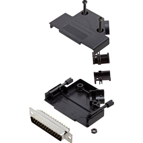 Thumbnail - encitech D45PK-P-25-DBP-K 6355-0034-03 D-SUB Stiftleisten-Set 45 ° Polzahl: 25 Lötkelch 1 Set