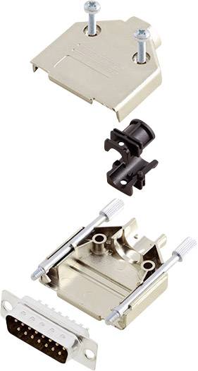 encitech DTPK-M-15-DBP-K 6355-0030-02 D-SUB Stiftleisten-Set 180 ° Polzahl: 15 Lötkelch 1 Set