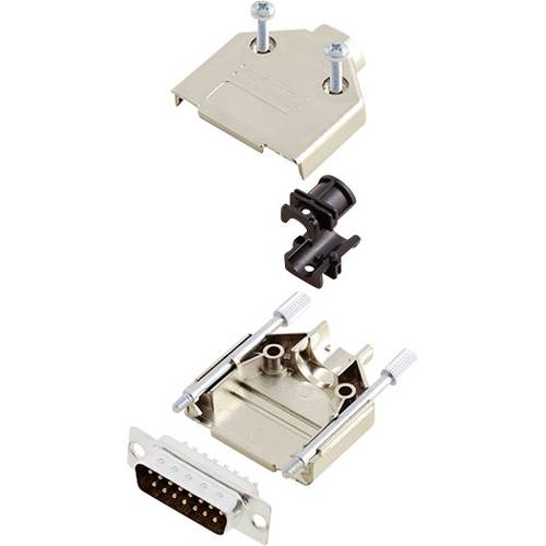 Thumbnail - encitech DTPK-M-15-DBP-K 6355-0030-02 D-SUB Stiftleisten-Set 180 ° Polzahl: 15 Lötkelch 1 Set