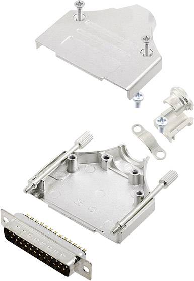 encitech MHDM-25-DMP-K 6355-0006-03 D-SUB Stiftleisten-Set 180 ° Polzahl: 25 Lötkelch 1 Set