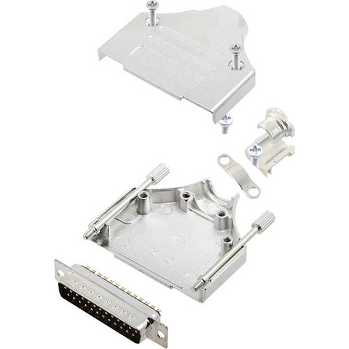 encitech MHDM-25-DMP-K 6355-0006-03 D-SUB Stiftleisten-Set 180 ° Polzahl: 25 Lötkelch 1 Set