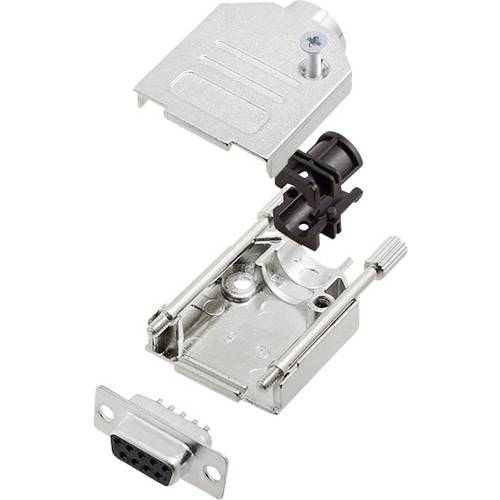 encitech DTZK09-DBS-K 6355-0002-11 D-SUB Buchsenleisten-Set 180 ° Polzahl: 9 Lötkelch 1 Set