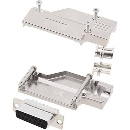 encitech DCMR-FK-15-DMS-K 6355-0065-32 D-SUB Buchsenleisten-Set 90 ° Polzahl: 15 Lötkelch 1 Set