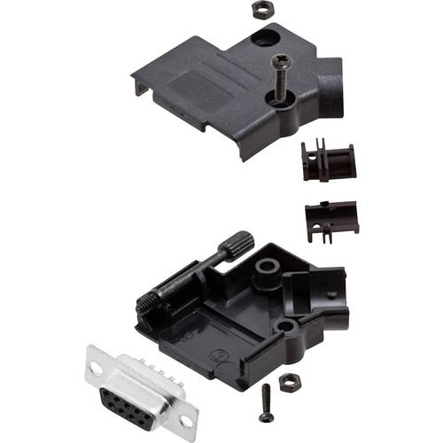 Thumbnail - encitech D45PK-P-09-DBS-K 6355-0034-11 D-SUB Buchsenleisten-Set 45 ° Polzahl: 9 Lötkelch 1 Set