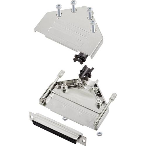 encitech DTPK-M-37-DBS-K 6355-0030-14 D-SUB Buchsenleisten-Set 180 ° Polzahl: 37 Lötkelch 1 Set
