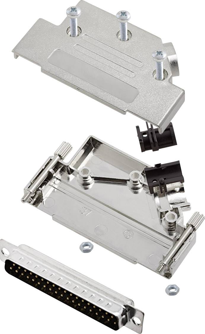 encitech D45PK-M-37-DBP-K 6355-0009-04 D-SUB Stiftleisten-Set 45 ° Polzahl: 37 Lötkelch 1 Set