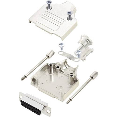 encitech MHDM-15-DBS-K 6355-0005-12 D-SUB Buchsenleisten-Set 180 ° Polzahl: 15 Lötkelch 1 Set