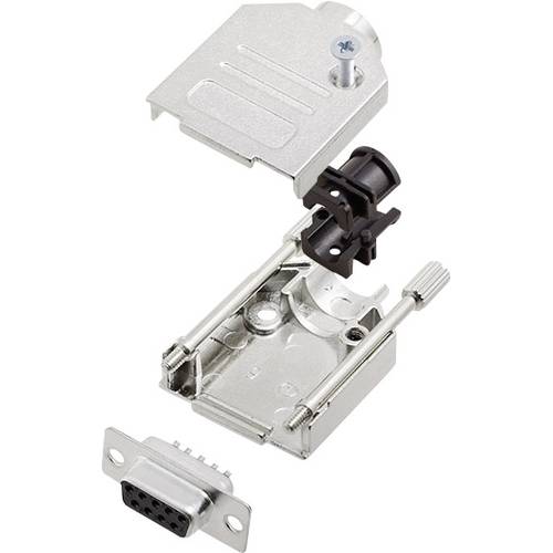 encitech DTZK09-DMS-K 6355-0002-31 D-SUB Buchsenleisten-Set 180 ° Polzahl: 9 Lötkelch 1 Set