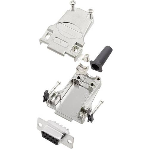 encitech DTZF09-DMS-K 6355-0045-11 D-SUB Buchsenleisten-Set 180 ° Polzahl: 9 Lötkelch 1 Set