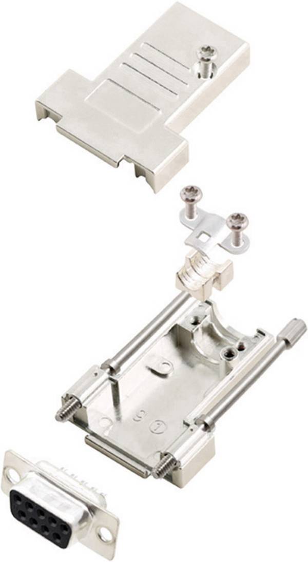 encitech DTSL09-T-JSRG+DMS-K 6355-0040-31 D-SUB Buchsenleisten-Set 180 ° Polzahl: 9 Lötkelch 1 Set