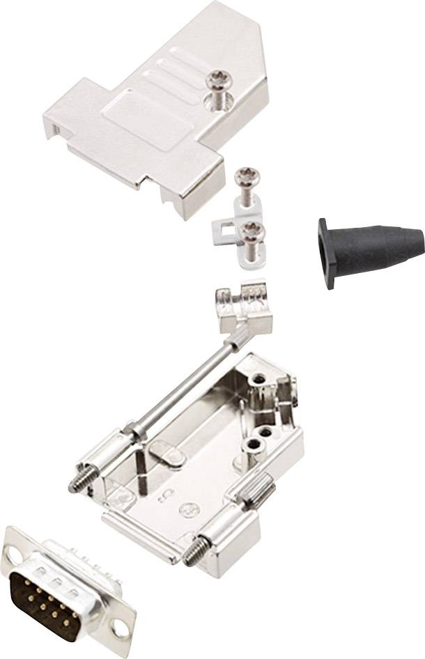 encitech DTSL09-S-JSRG+DMP-K 6355-0042-21 D-SUB Stiftleisten-Set 180 ° Polzahl: 9 Lötkelch 1 Set