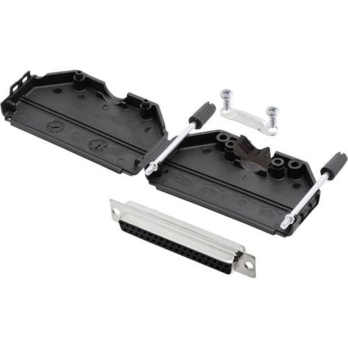 encitech DPPK37-BK-DBS-K 6355-0001-14 D-SUB Buchsenleisten-Set 180 ° Polzahl: 37 Lötkelch 1 Set