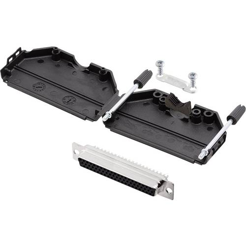 encitech DPPK37-BK-HDS62-K 6355-0011-14 D-SUB Buchsenleisten-Set 180 ° Polzahl: 62 Lötkelch 1 Set