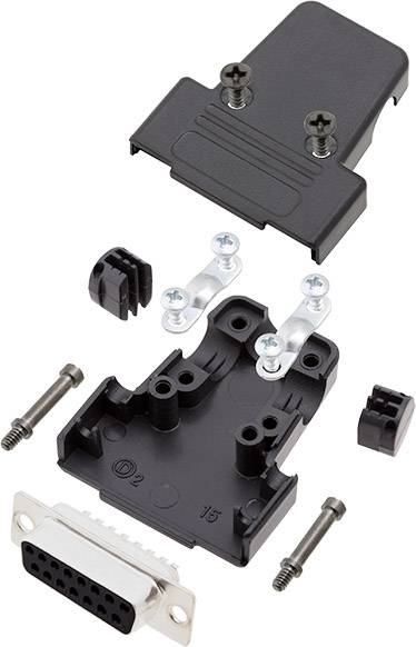 encitech TRI-M-09-DBP-K 6355-0038-01 D-SUB stiftliste-sæt 180 ° Poltal: 9 Loddekop 1 Set