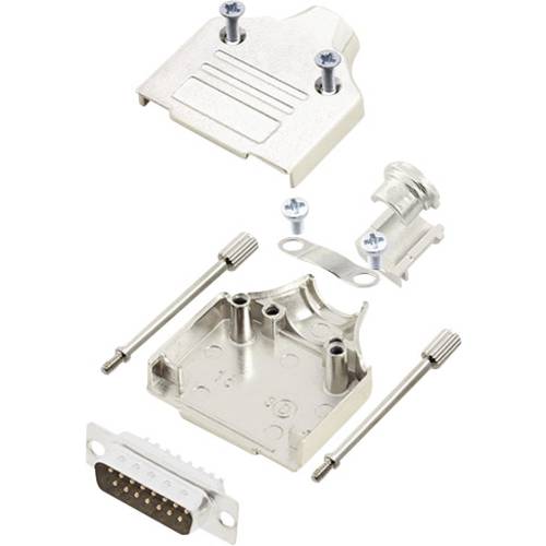 encitech MHDM-15-DMP-K 6355-0006-02 D-SUB Stiftleisten-Set 180 ° Polzahl: 15 Lötkelch 1 Set