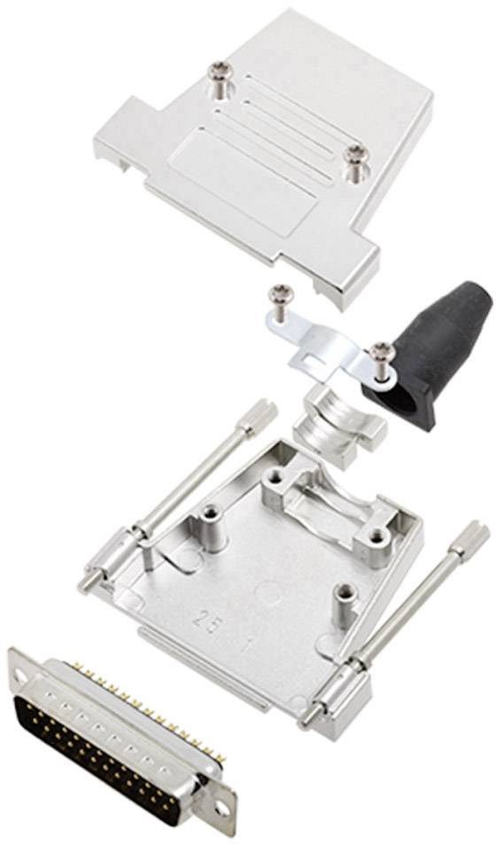 encitech DTSL25-T-JSRG+DBP-K 6355-0040-03 D-SUB Stiftleisten-Set 180 ° Polzahl: 25 Lötkelch 1 Set