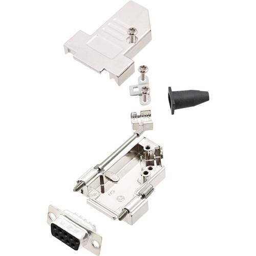 encitech DTSL09-S-JSRG+DMS-K 6355-0042-31 D-SUB Buchsenleisten-Set 45 ° Polzahl: 9 Lötkelch 1 Set