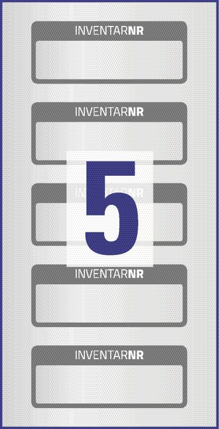 Inventar-Etiketten, Avery 6905-3