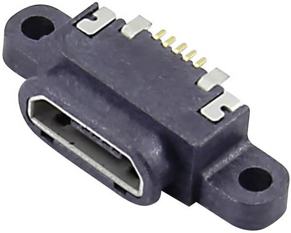 Attend 207G-BD00 Micro USB B Einbaubuchse Buchse, Einbau horizontal Micro USB B Einbaubuchse, wasserdicht Inhalt: 1 St.