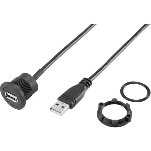 TRU COMPONENTS USB-20-BK USB A Einbaubuchse 2.0 Inhalt: 1 St.