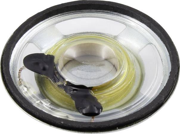 TRU COMPONENTS 1.57 Zoll 4 cm Kleinlautsprecher 1 W 8 Ω Kunststoff-Membran, Feuchtigkeitsbeständig, Transparente Membran