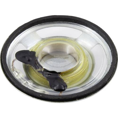 TRU COMPONENTS 1.57 Zoll 4 cm Kleinlautsprecher 1 W 8 Ω Kunststoff-Membran, Feuchtigkeitsbeständig, Transparente Membran