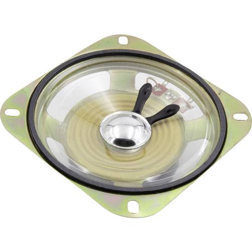 TRU COMPONENTS 3.39 Zoll 8.6 cm Kleinlautsprecher 3 W 8 Ω Kunststoff-Membran, Feuchtigkeitsbeständig, Transparente Membr...