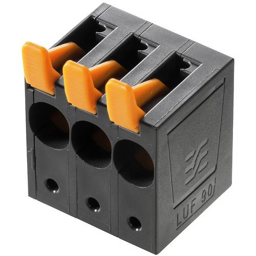 Weidmüller 1988600000 Federkraftklemmblock 16 mm² Polzahl 2 Schwarz 40 St.