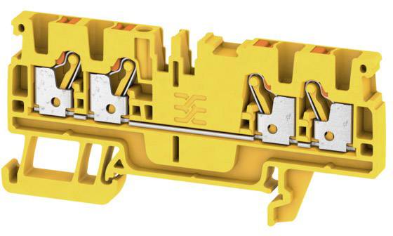 Weidmüller 1521730000 Durchgangsklemme 5.1 mm Zugfeder Gelb 100 St.