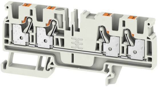 Weidmüller 2051670000 Durchgangsklemme 6.1 mm Zugfeder Lichtgrau 50 St.