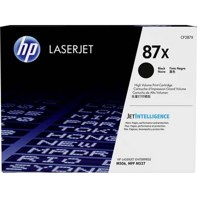 HP LaserJet 87X Tonerpatrone Verpackung mit 'JetIntelligence', geeignet für Drucker M506 und MFP M527.