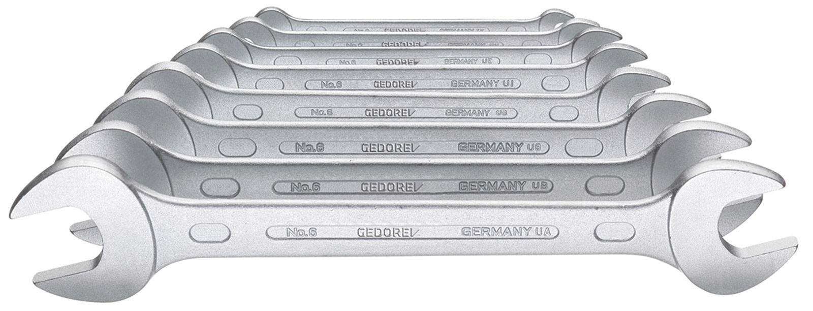Gedore Doppelmaulschlüssel-Satz DIN 3110 8 teilig 1/4-1 "