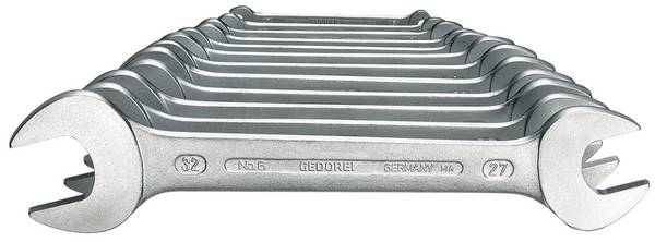 Gedore 6077890 6-120 Doppel-Maulschlüssel-Satz 12teilig Schlüsselweite (Metrisch) 6 - 32 mm