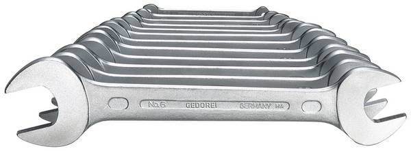 Gedore 6078350 6-122 ISO Doppel-Maulschlüssel-Satz 12teilig Schlüsselweite (Metrisch) 6 - 34 mm