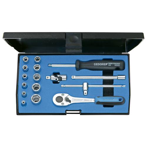 Thumbnail - Gedore 20 EMU-10 Steckschlüsselsatz 1/4 (6.3 mm) 16teilig 6162220