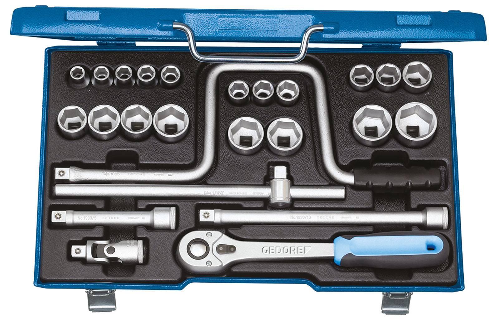Gedore 19 TMU-10 Steckschlüssel-Satz 1/2" 25-teilig 10-32 mm