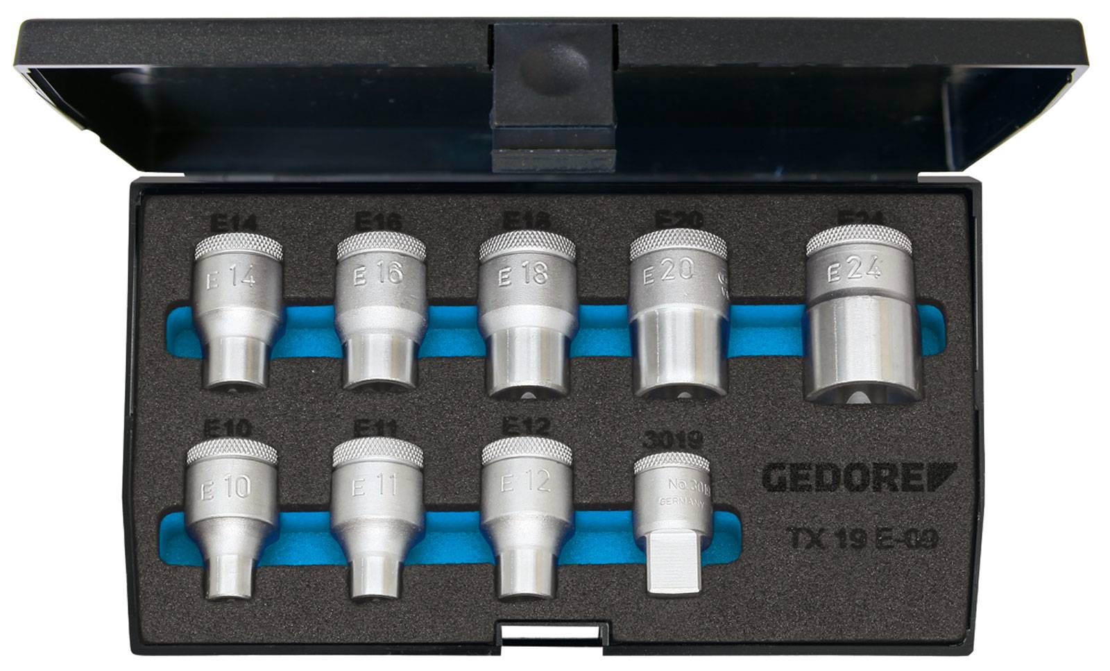GEDORE Außen-TORX Steckschlüsseleinsatz-Set 9teilig 1/2\" (12.5 mm) 6265970 (6265970)