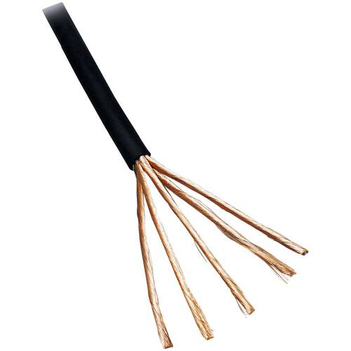 BKL Electronic 1106007/5 Audiokabel 4 x 0.1 mm² Schwarz 5 m