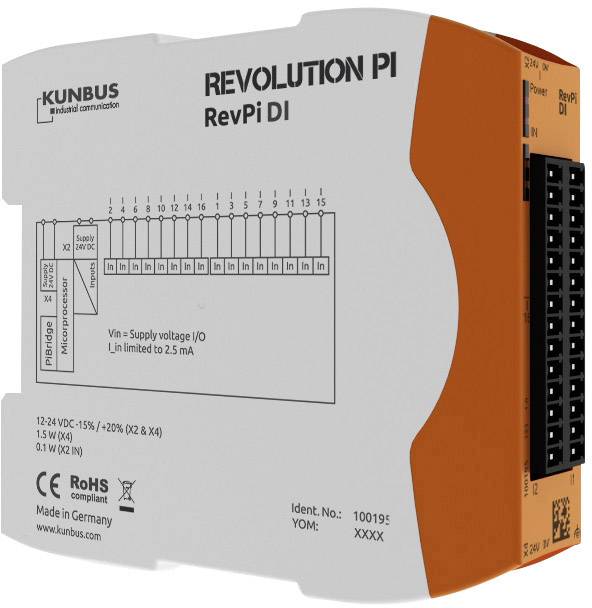 Revolution Pi by Kunbus RevPi DI PR100195 PLC-uitbreidingsmodule 24 V afbeelding