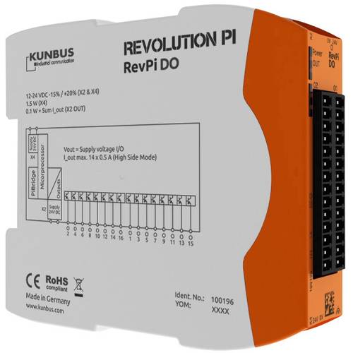 Thumbnail - Revolution Pi by Kunbus RevPi DO PR100196 SPS-Erweiterungsmodul 24 V