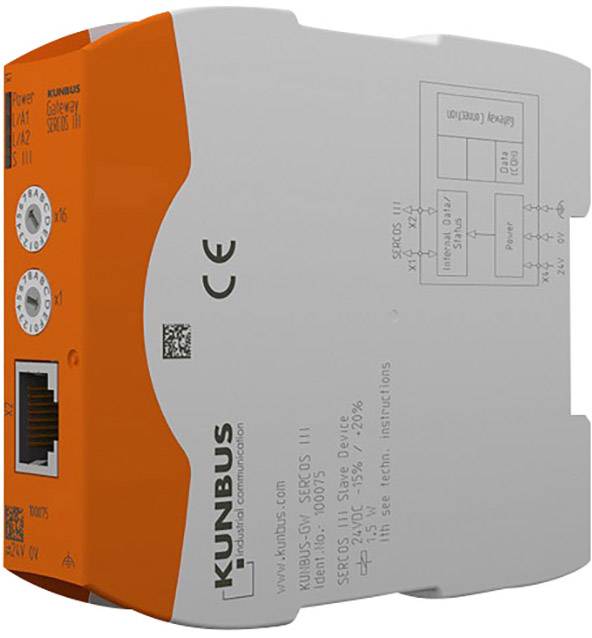 KUNBUS SPS-Erweiterungsmodul Kunbus KUNBUS-GW EtherCAT PR100073 24 V