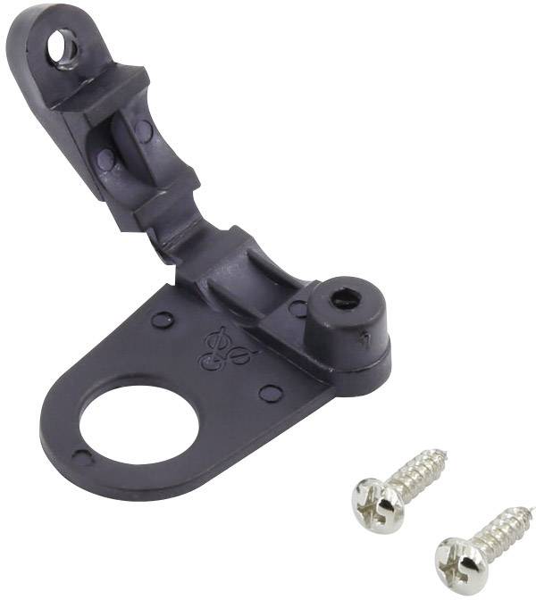 TRU COMPONENTS Zugentlastung Klemm-Ø (max.) 5 mm Schwarz 1 St.