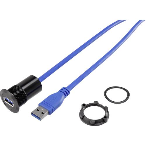 TRU COMPONENTS USB-21 USB A Einbaubuchse 3.0 Buchse, Einbau Inhalt: 1 St.