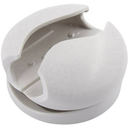 TRU COMPONENTS Kabelhalter selbstklebend 93013c1202 Bündel-Ø-Bereich 8 mm (max) Weiß 1 St.