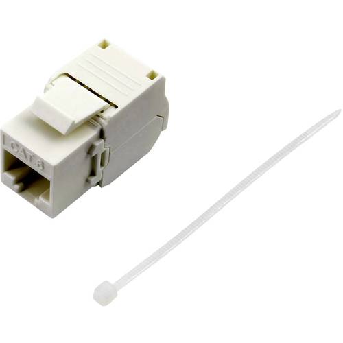 TRU COMPONENTS RJ45 Kupplung, CAT 6 93038C369 Kupplung, gerade Polzahl Sensoren 8 Weiß 1 St.