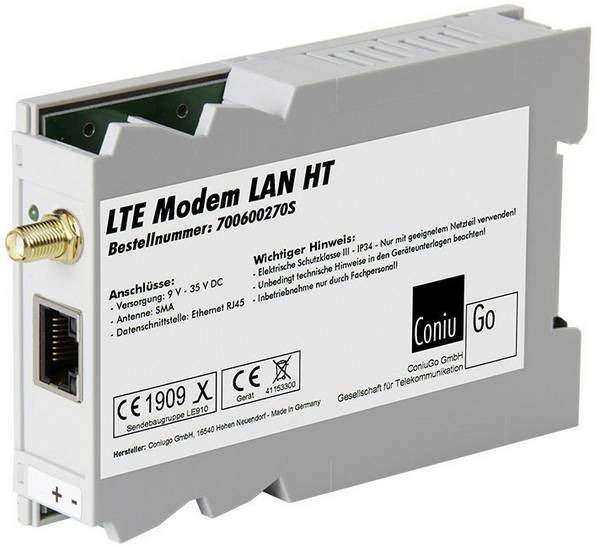 ConiuGo 700600270S LTE Modem 9 V/DC, 12 V/DC, 24 V/DC, 35 V/DC