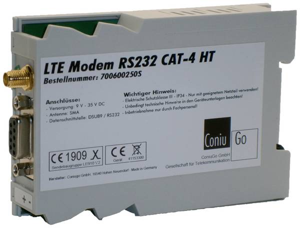 ConiuGo LTE GSM Modem RS232 Hutschiene CAT 4